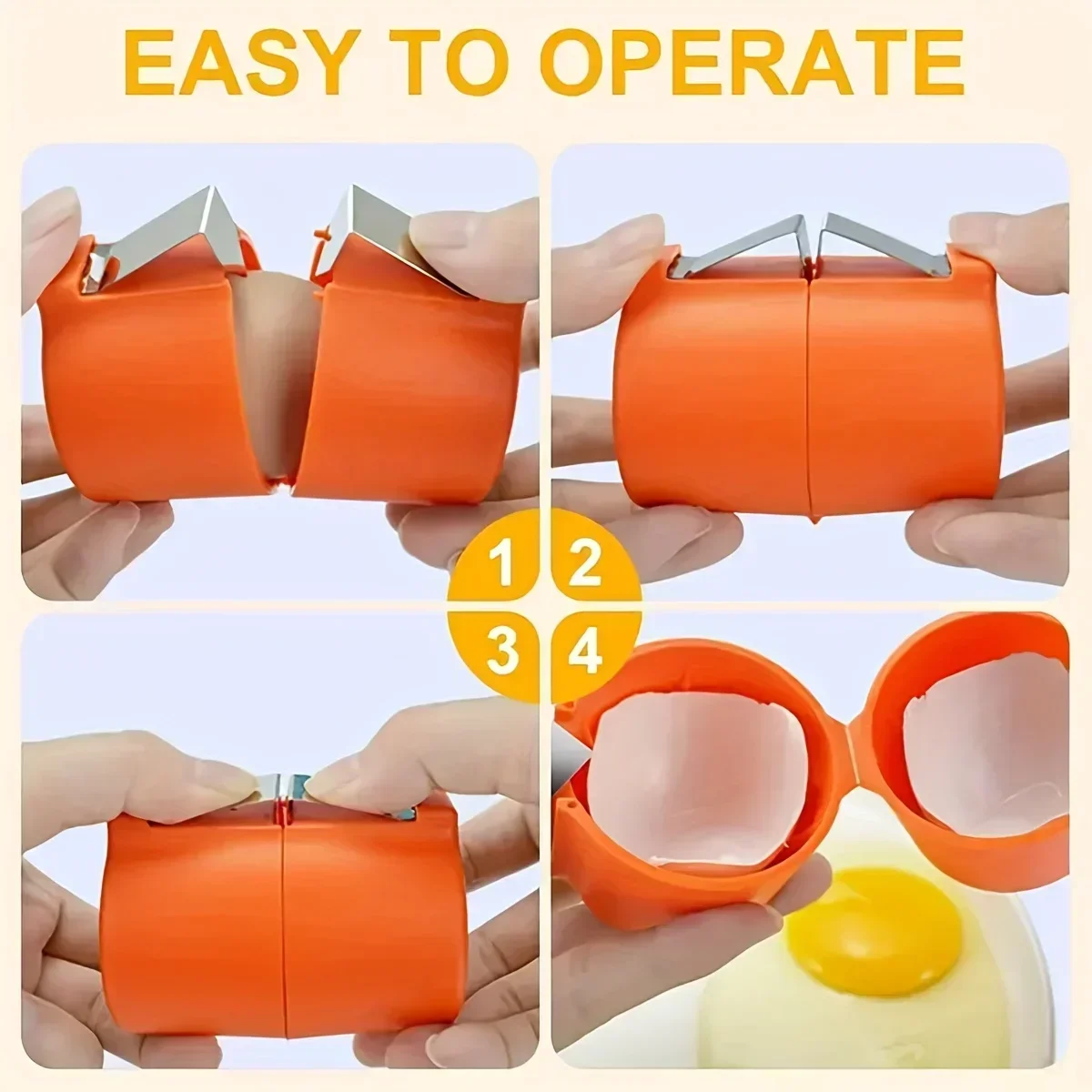 Egg Separator Tool - 1/3 pçs-novo abridor de casca de