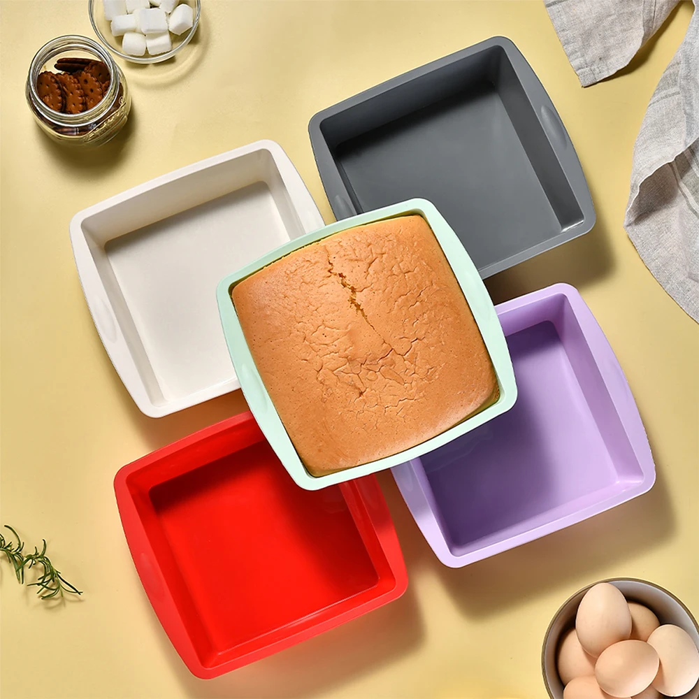 Kitchen Gadgets Worth Buying - Molde de bolo quadrado de silicone,