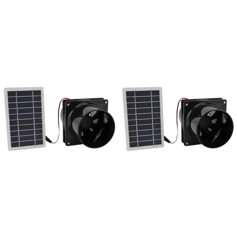 Kitchen Gadgets Exhaust Fan - 【GADGET DE COZINHA】2X Ventilador Solar de