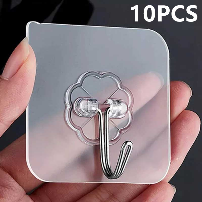 Kitchen Gadgets Rack - 10 pçs transparente de aço inoxidável