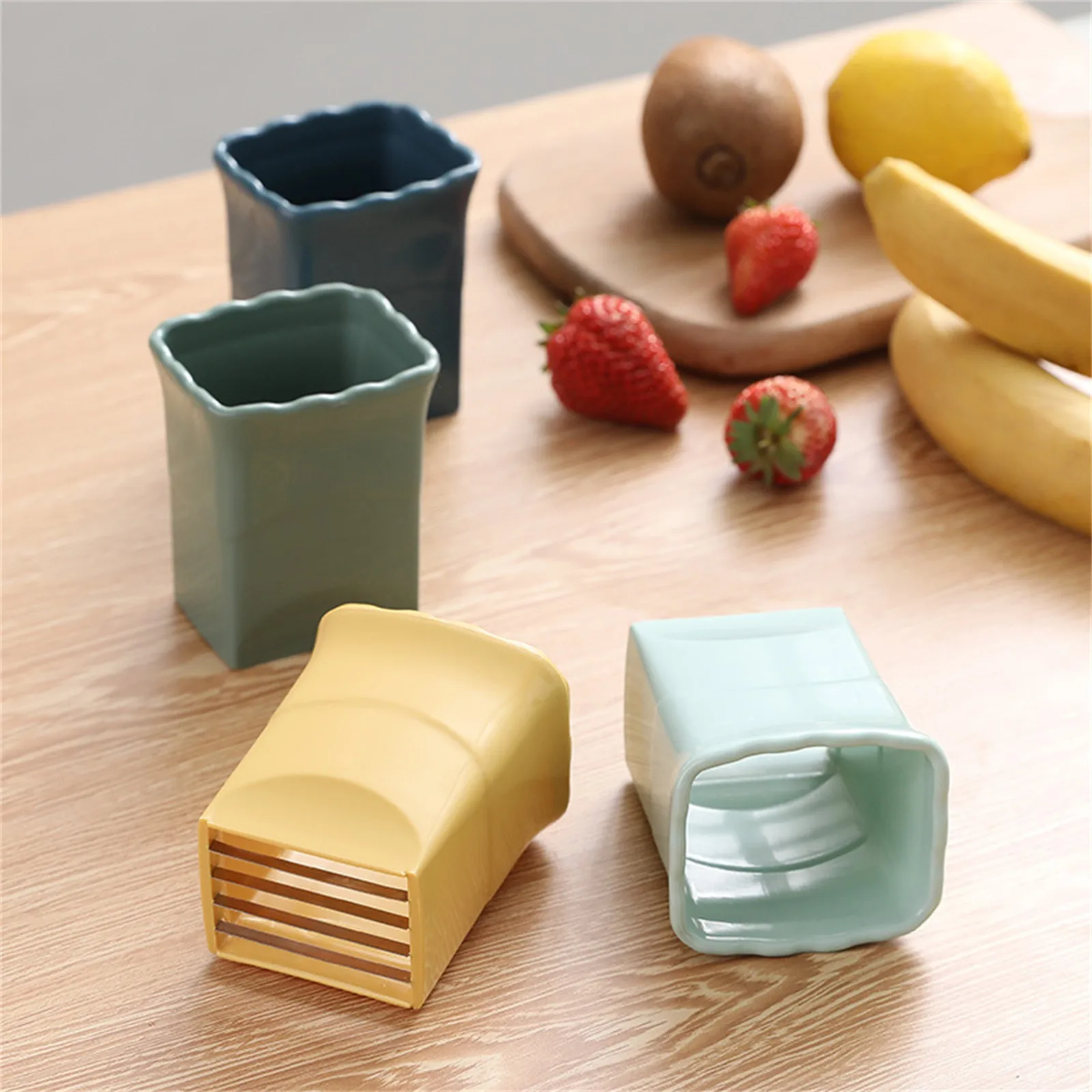 Kitchen Gadgets Luxury - Fatiador de frutas em aço inoxidável,