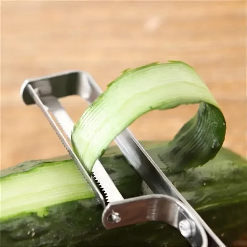 Kitchen Gadget Amazon - Multifuncional aço inoxidável dente tipo plaina,