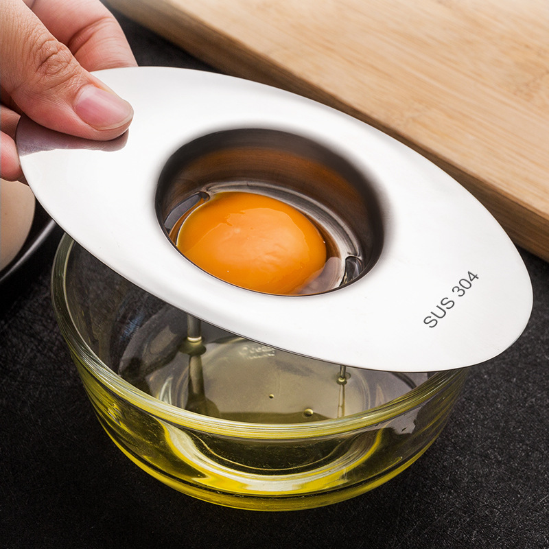 Egg Separator Tool - Aço inoxidável ovo branco separador ferramentas