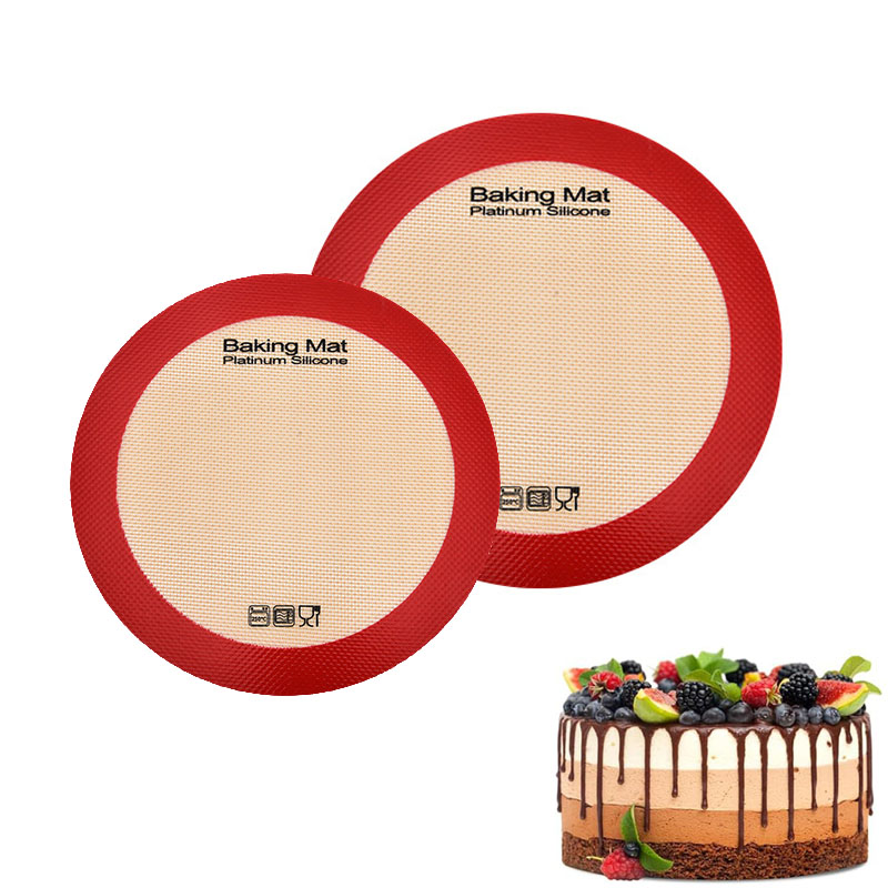 Silicone Baking Mat - Tapete de Silicone Redondo para Assar,