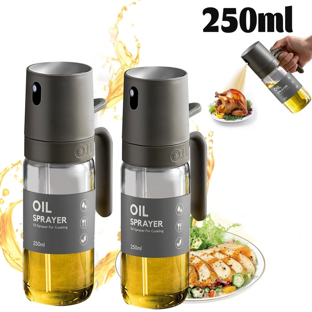 Oil Mister Spray Bottle - Spray de Óleo de 250ML, Pulverizador