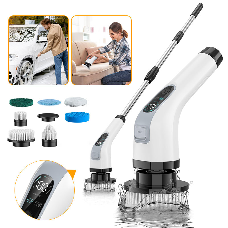 Kitchen Handy Gadgets - Escova de limpeza elétrica sem fio,