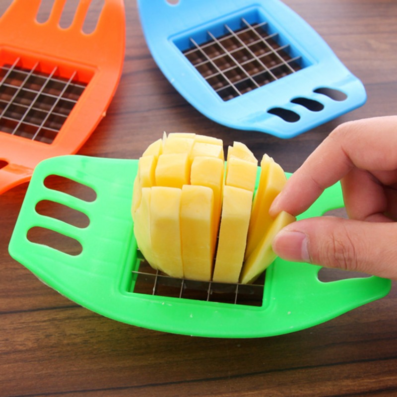 Kitchen Gadgets Luxury - Aço inoxidável cortador de batata vegetal