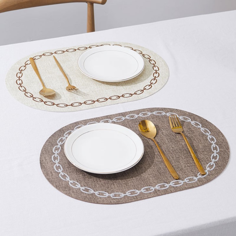 Mesa oval placemat de couro fa - Kitchen Gadgets Luxury avaliação e preço