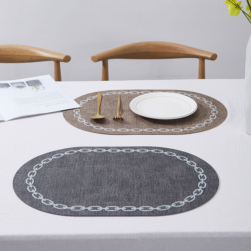 Mesa oval placemat de couro fa - Kitchen Gadgets Luxury avaliação e preço