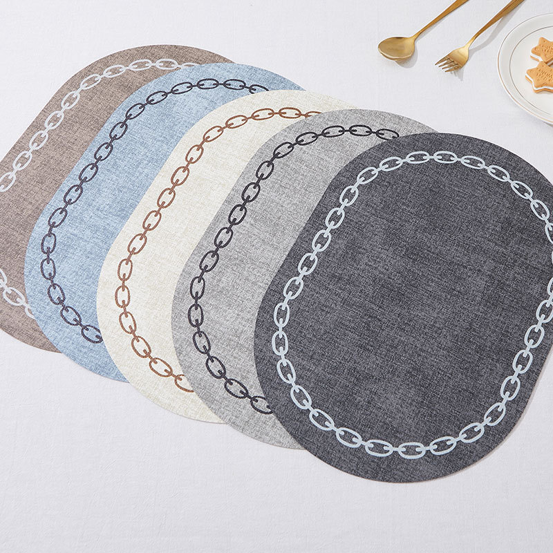 Mesa oval placemat de couro fa - Kitchen Gadgets Luxury avaliação e preço
