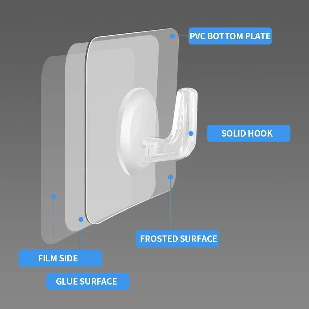 5-50 pçs transparente auto ade - Kitchen Gadgets Rack avaliação e preço