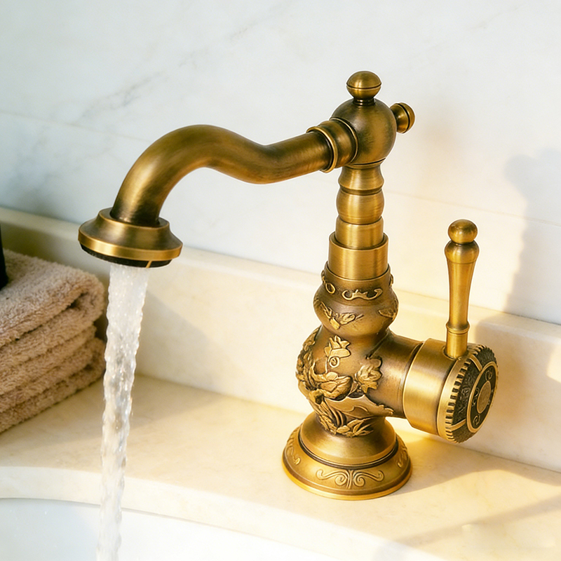 Luxo antigo bronze cobre escul - Kitchen Gadgets Luxury avaliação e preço