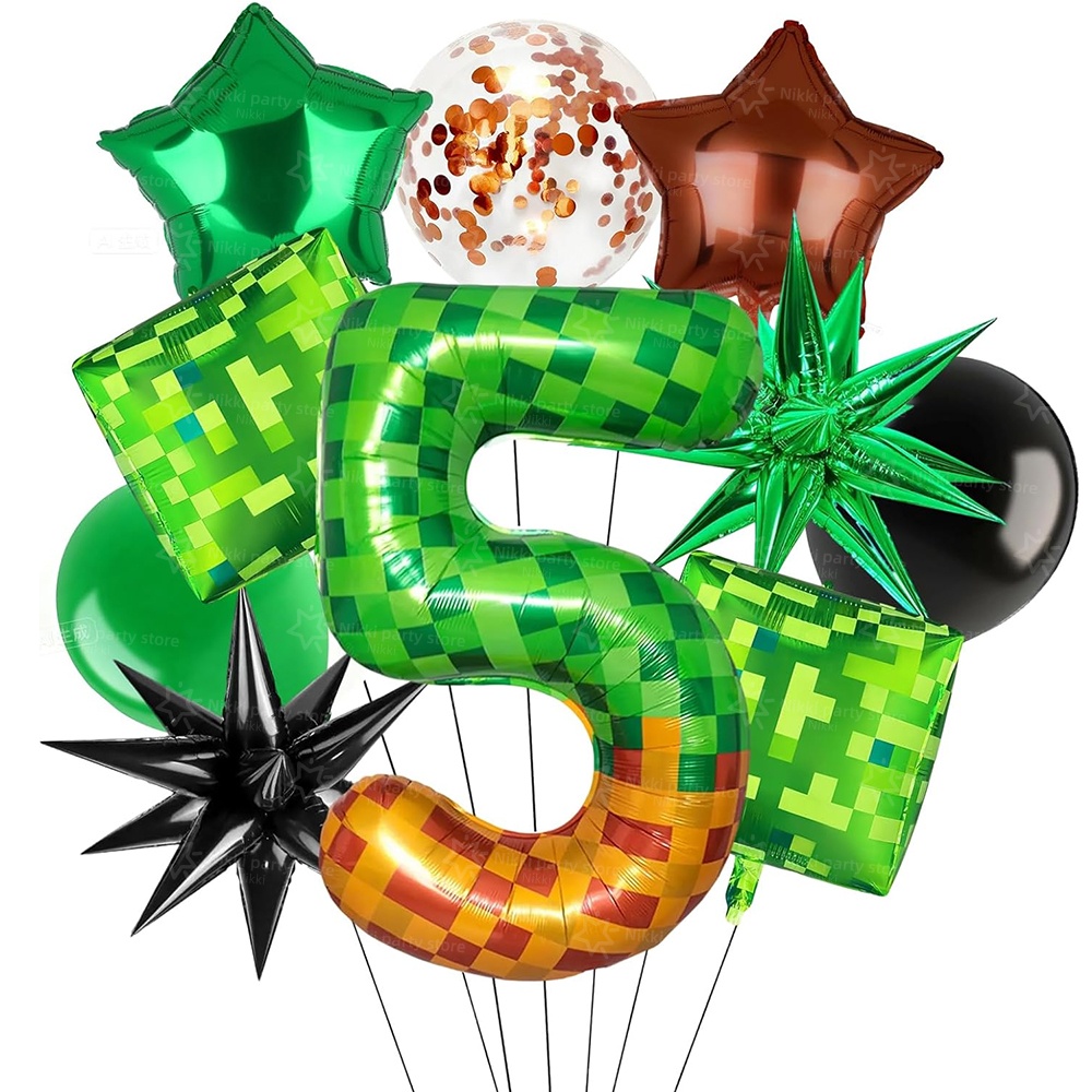 Balões Pixel Miner, Balão de F - Kitchen Gadgets Videos avaliação e preço
