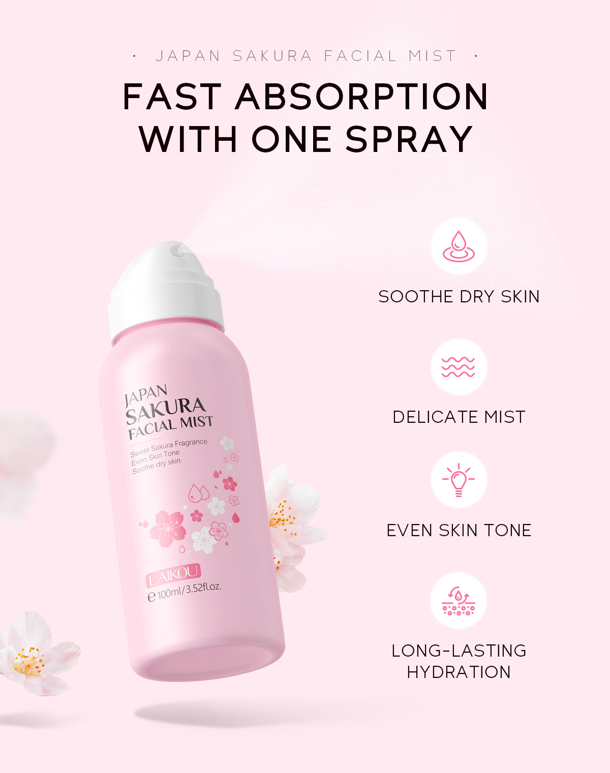 Laikou sakura spray iluminador - Oil Mister Spray Bottle avaliação e preço