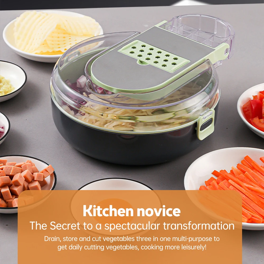 Picador de vegetais com recipi - Kitchen Gadgets Save Time avaliação e preço