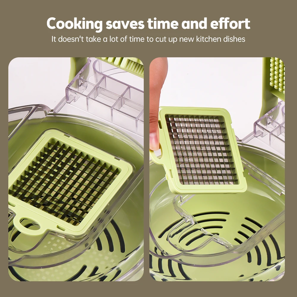 Picador de vegetais com recipi - Kitchen Gadgets Save Time avaliação e preço