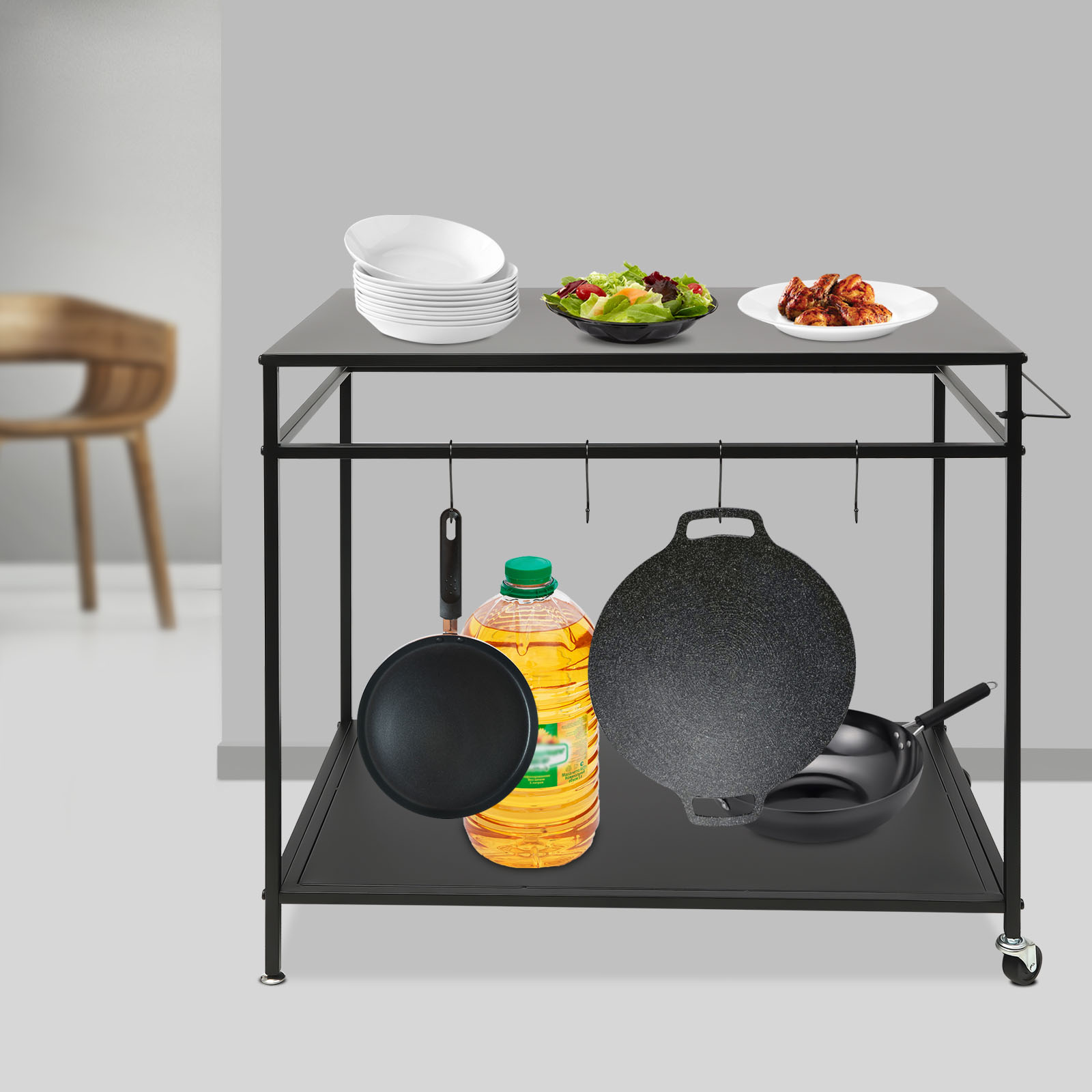 Carrinho de Cozinha Duplo com  - Kitchen Gadgets Rack avaliação e preço