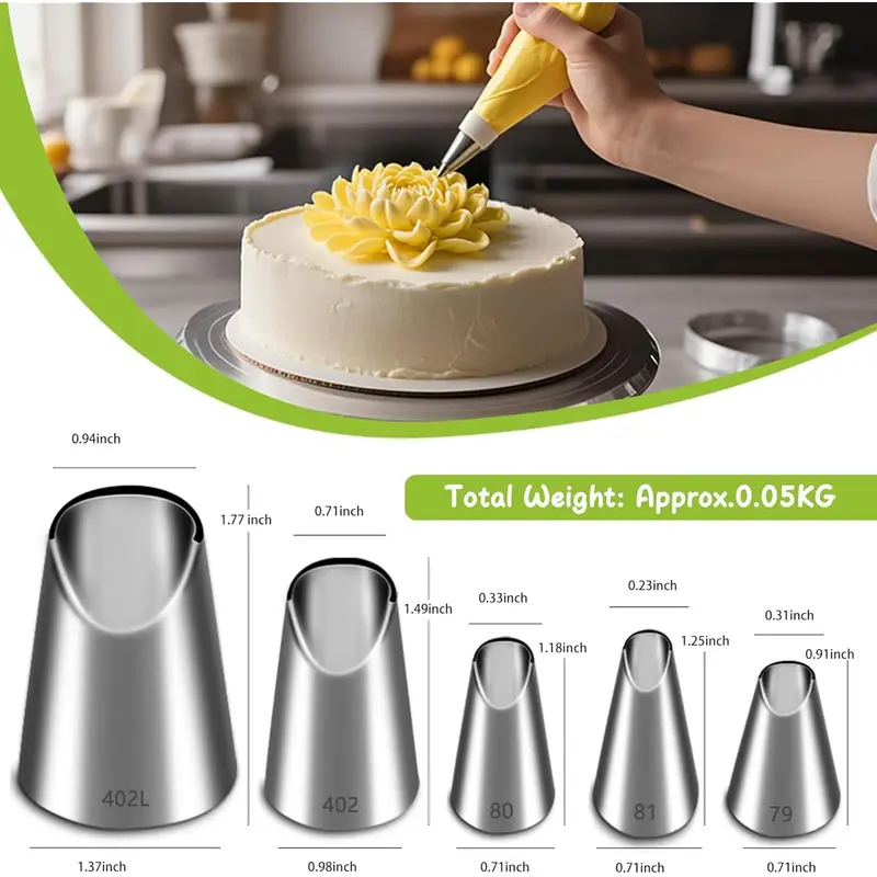 Conjunto de 5 bicos de confeit - Kitchen Gadgets Worth Buying avaliação e preço