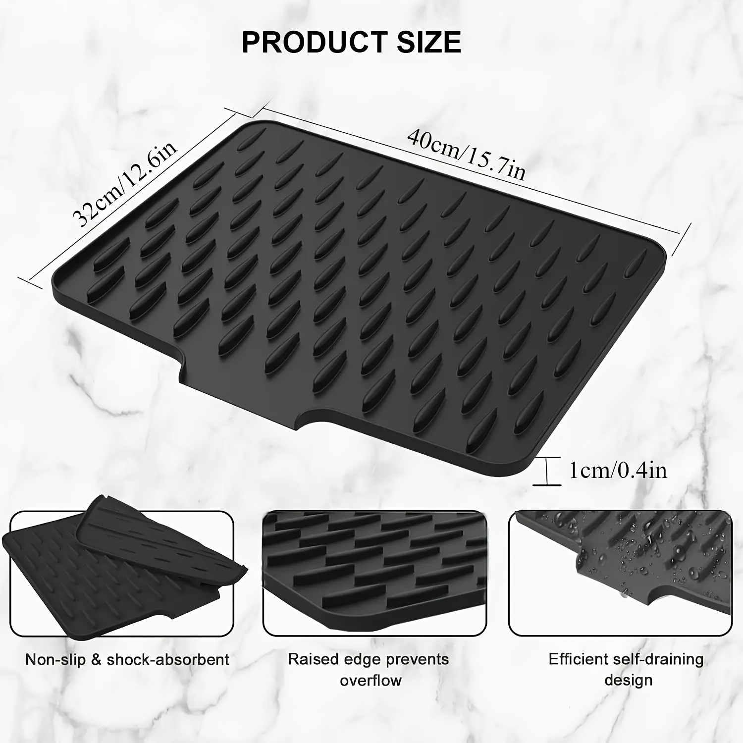 Tapete de drenagem de silicone - Kitchen Gadgets On Sale avaliação e preço