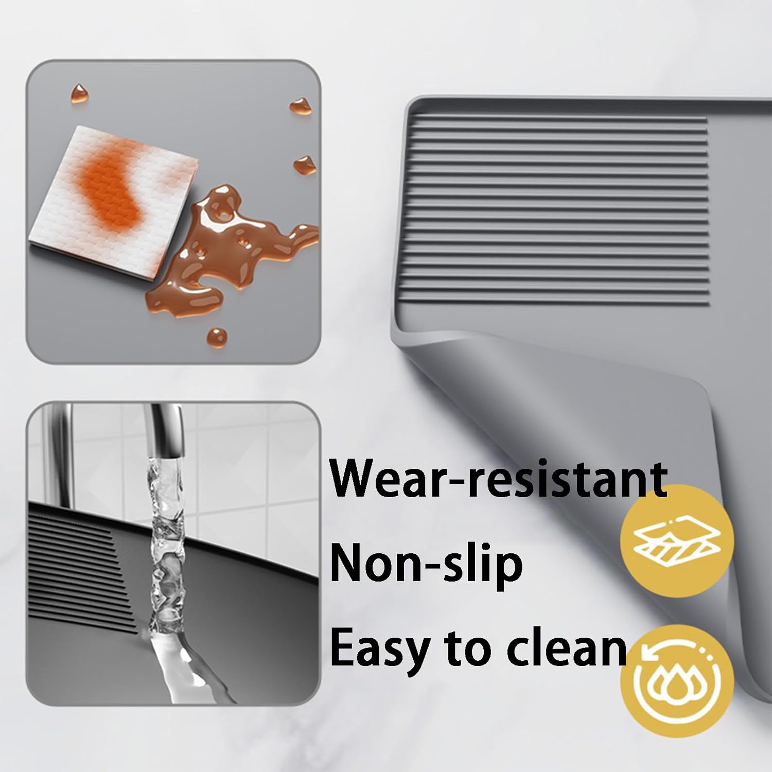 Tapete de café de silicone 3 e - Kitchen Gadgets On Sale avaliação e preço