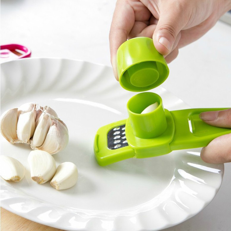1 pacote mini moedor de alho c - Manual Garlic Press avaliação e preço