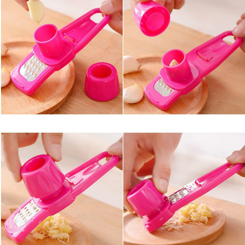 1 pacote mini moedor de alho c - Manual Garlic Press avaliação e preço