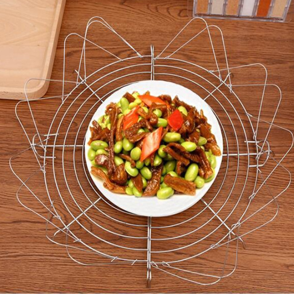 2 Peças Grelha Dobrável Semici - Kitchen Gadgets Rack avaliação e preço