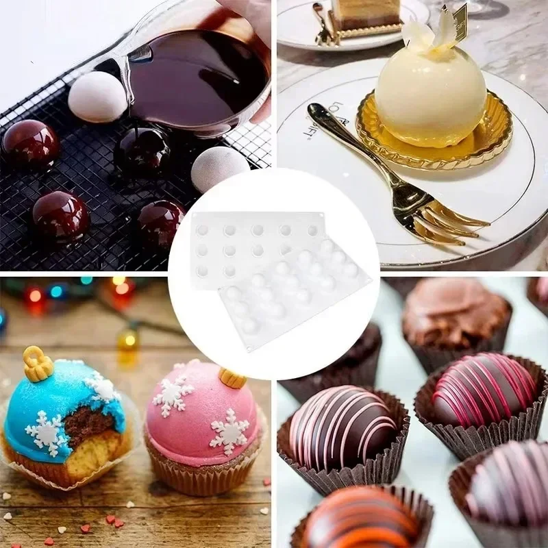 Molde de silicone esfera 3d pa - Kitchen Gadgets Worth Buying avaliação e preço