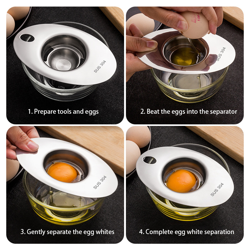 Aço inoxidável ovo branco sepa - Egg Separator Tool avaliação e preço