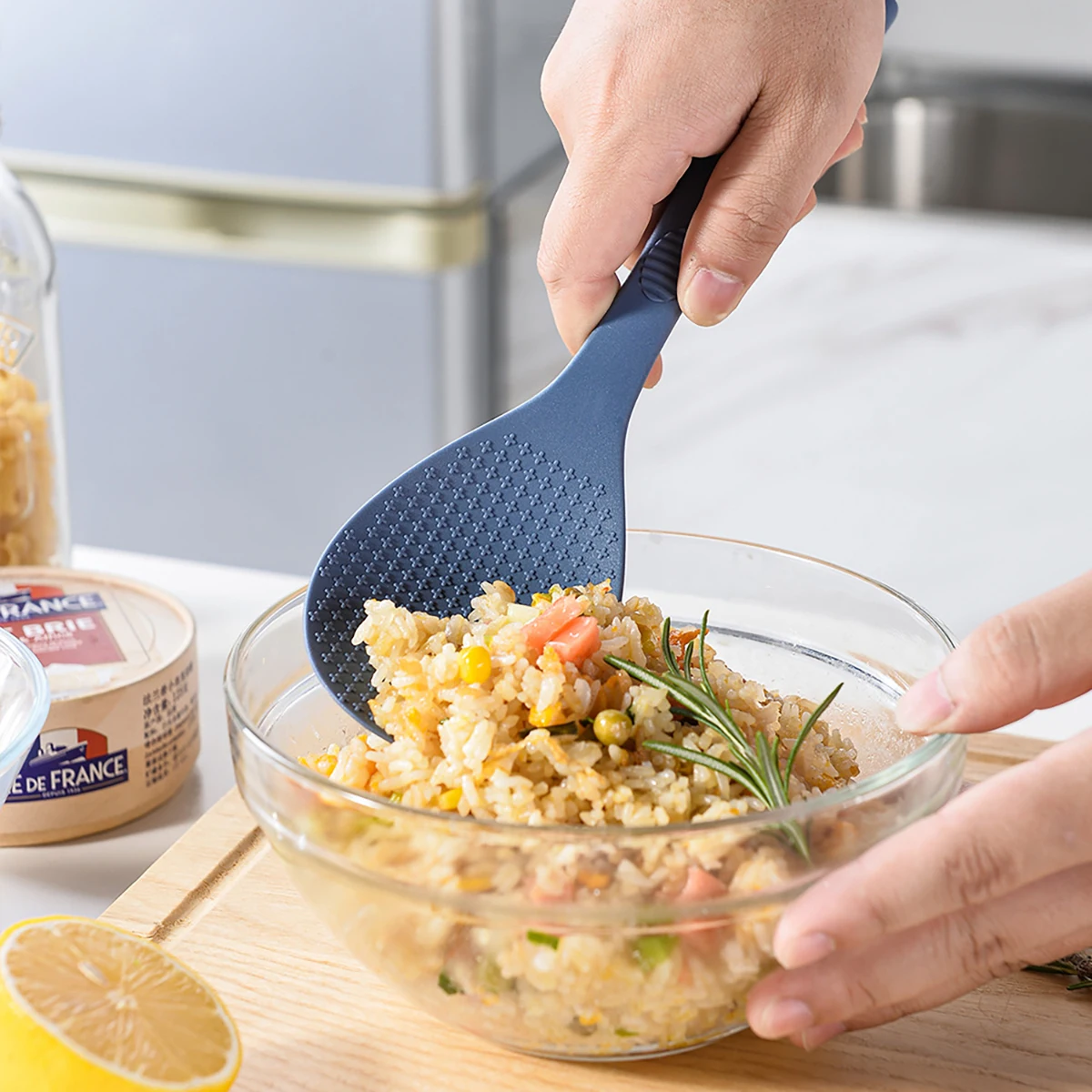 Colher de arroz de silicone de - Kitchen Gadgets On Sale avaliação e preço