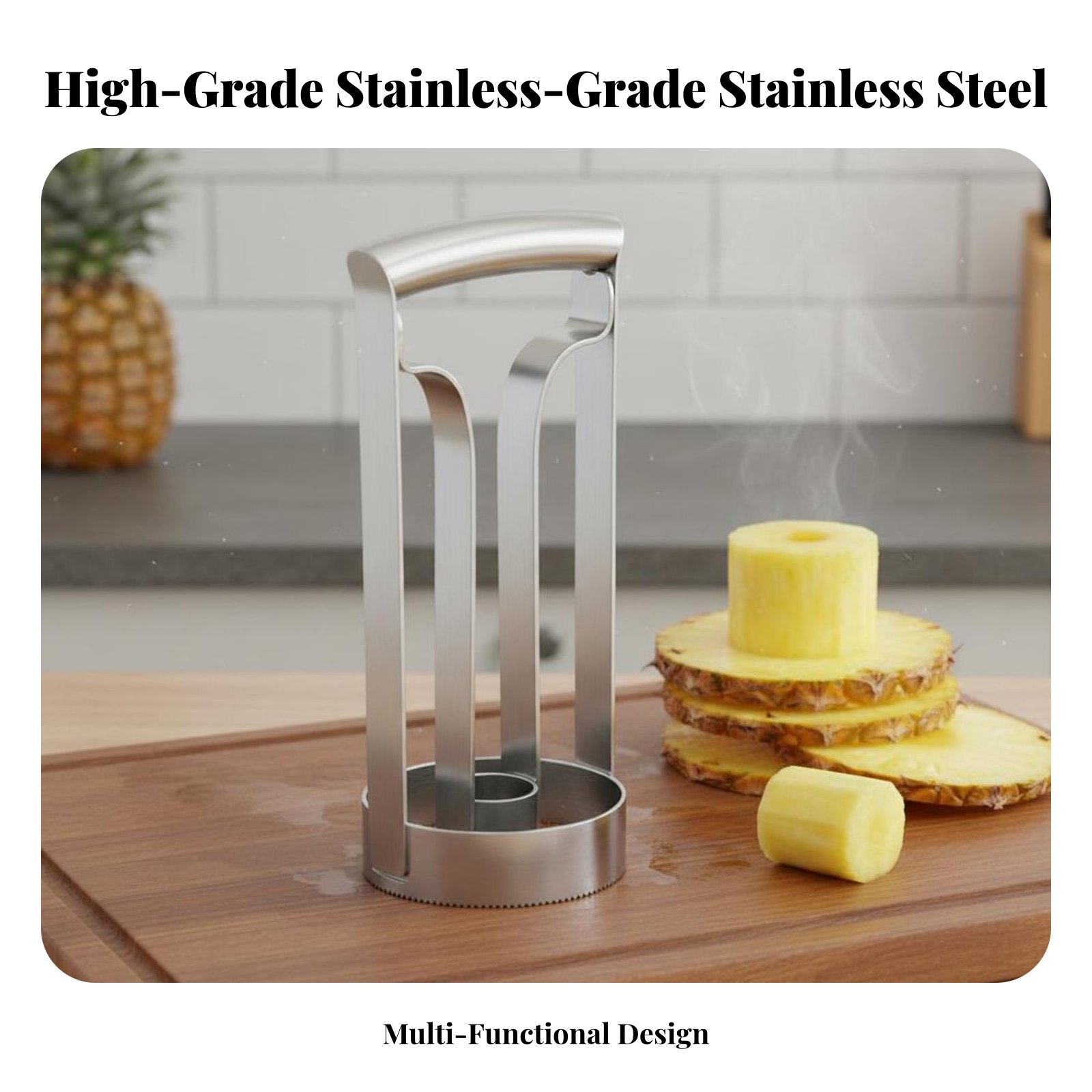 Cortador de Abacaxi em Aço Ino - Kitchen Gadgets Save Time avaliação e preço
