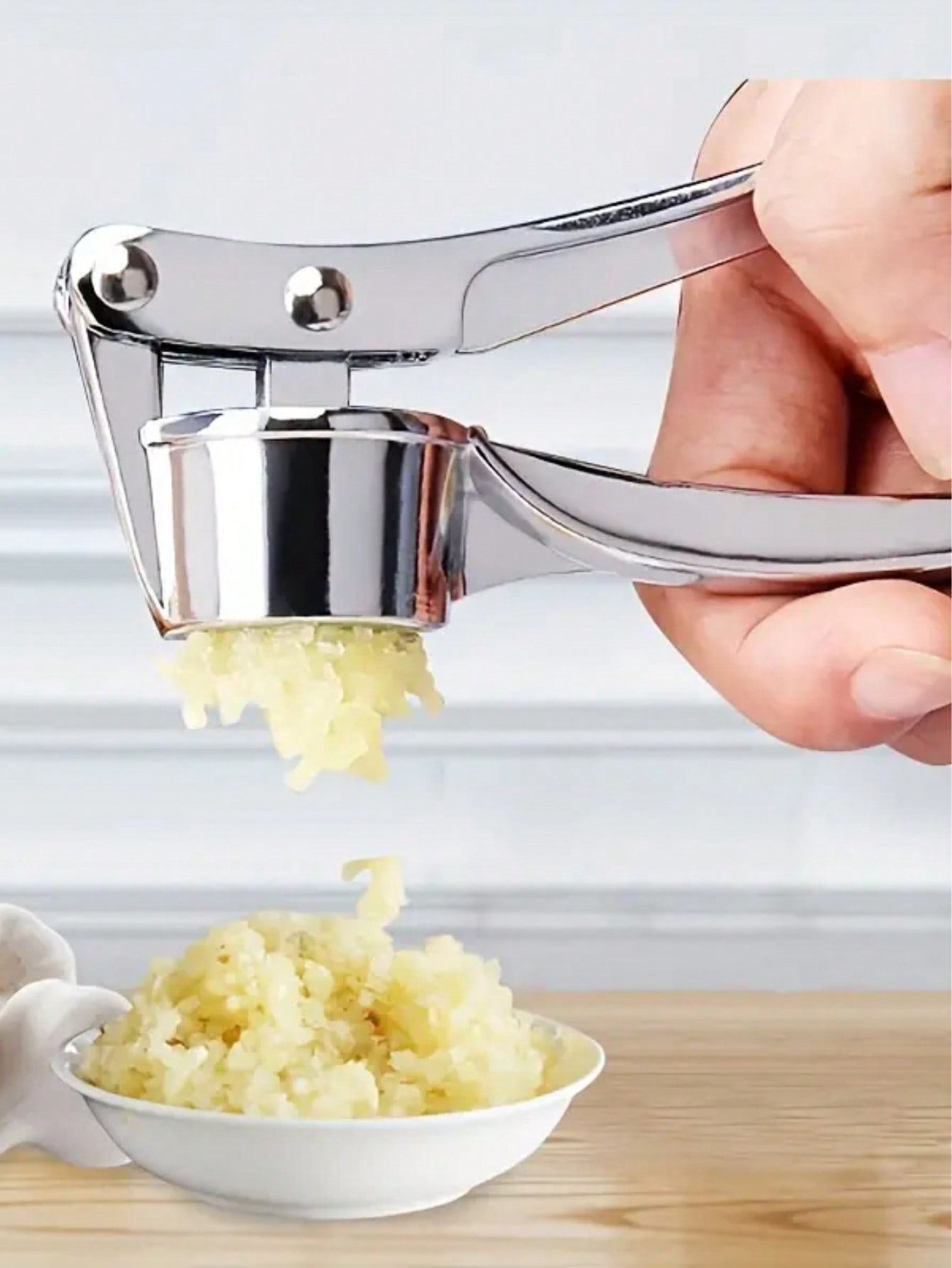 Espremedor de Alho Manual em A - Manual Garlic Press avaliação e preço