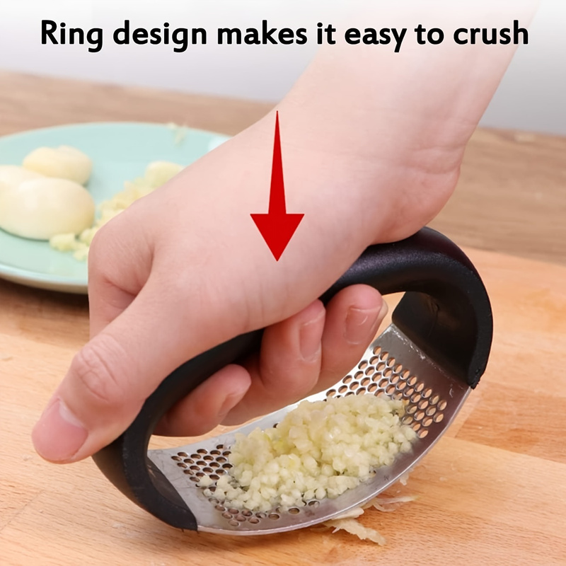1 Espremedor de Alho em Aço In - Manual Garlic Press avaliação e preço