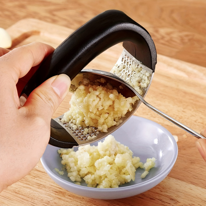 1 Espremedor de Alho em Aço In - Manual Garlic Press avaliação e preço